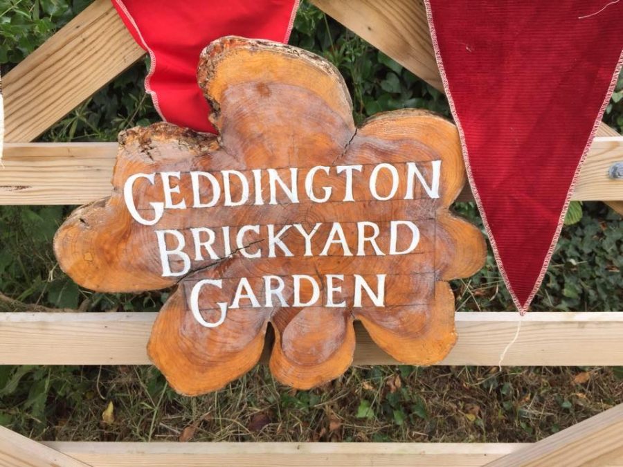 Geddington Brickyard Garden sign
